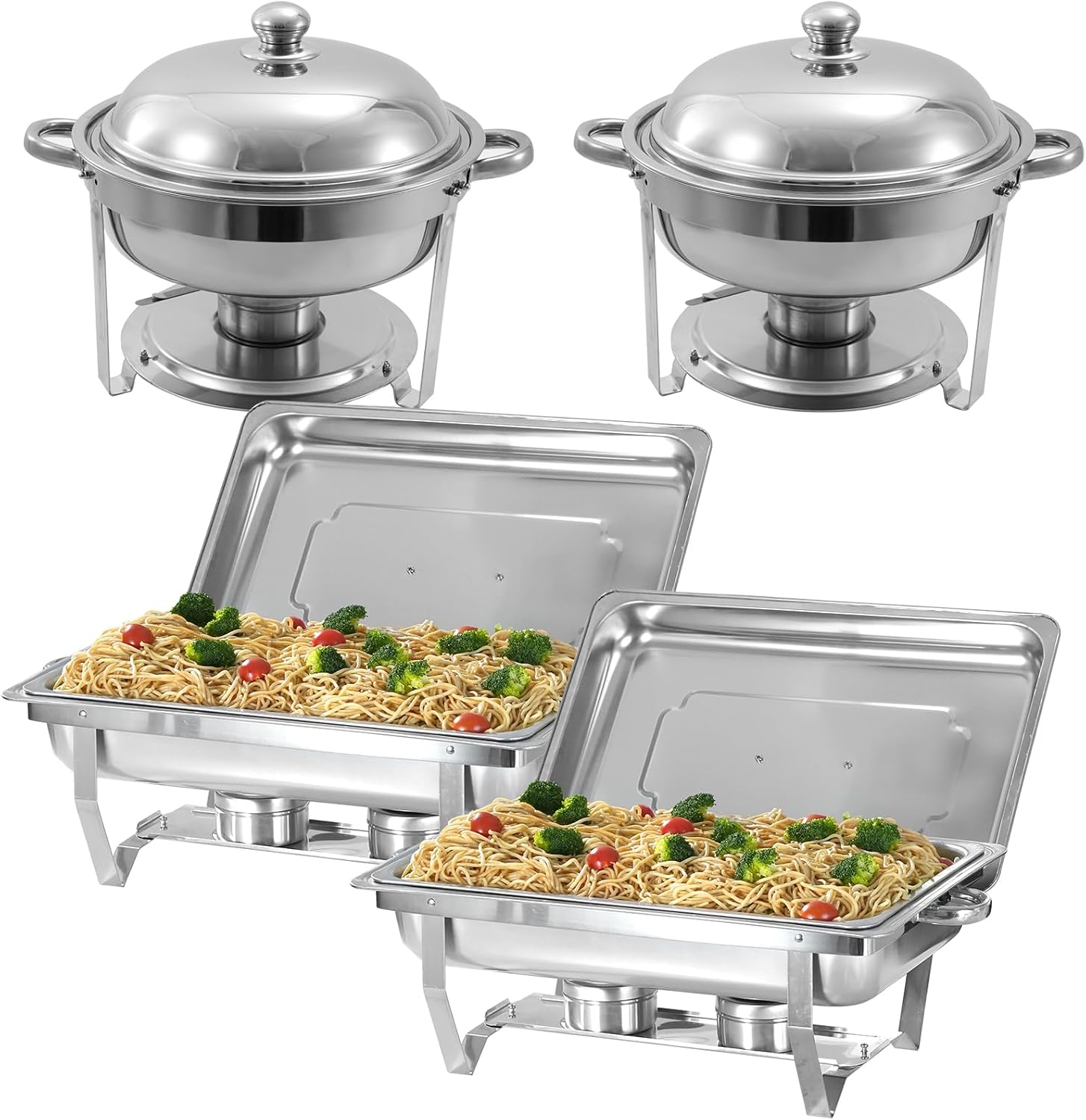 Chafing Dish Buffet Set for Parties - Stainless Steel Food Warmer