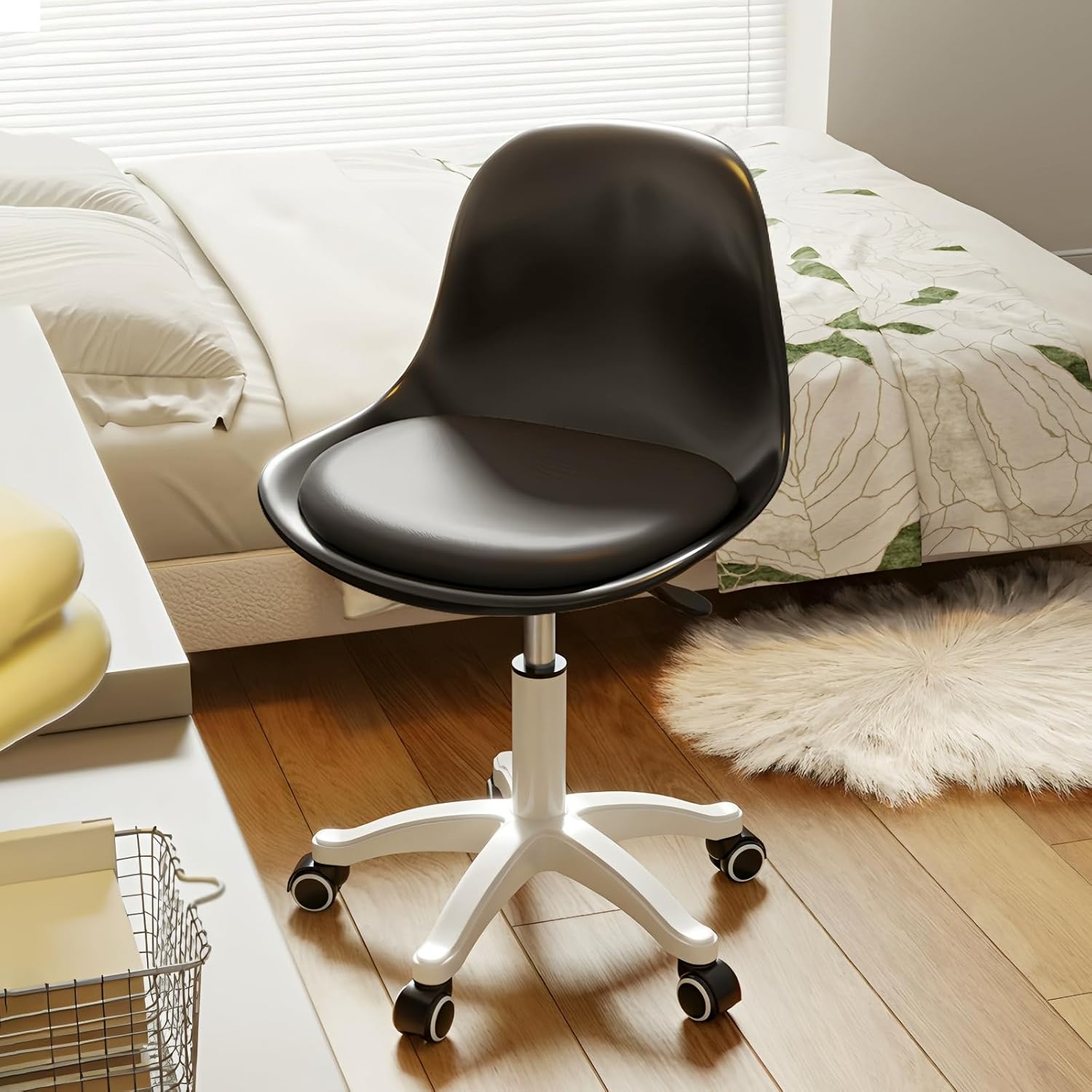 Small Desk Chair with Soft Padded Cushion for Teens and Girls