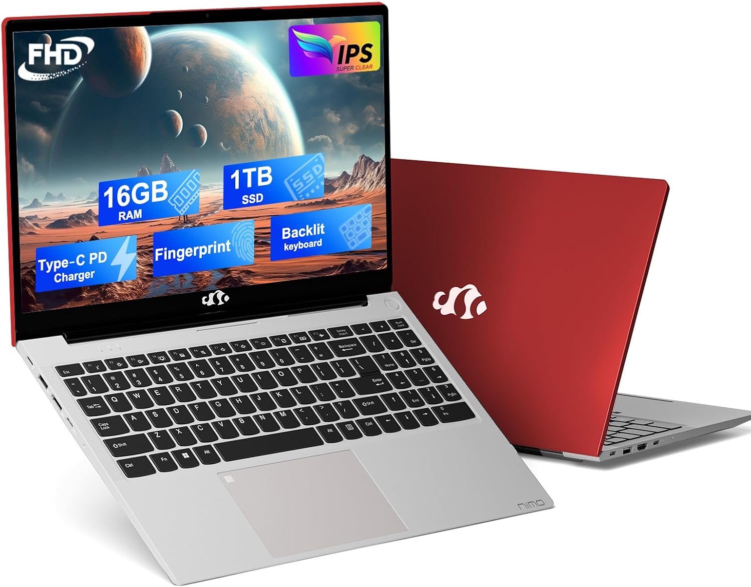 NIMO 15.6 FHD Student Laptop: Fast, Secure, Reliable