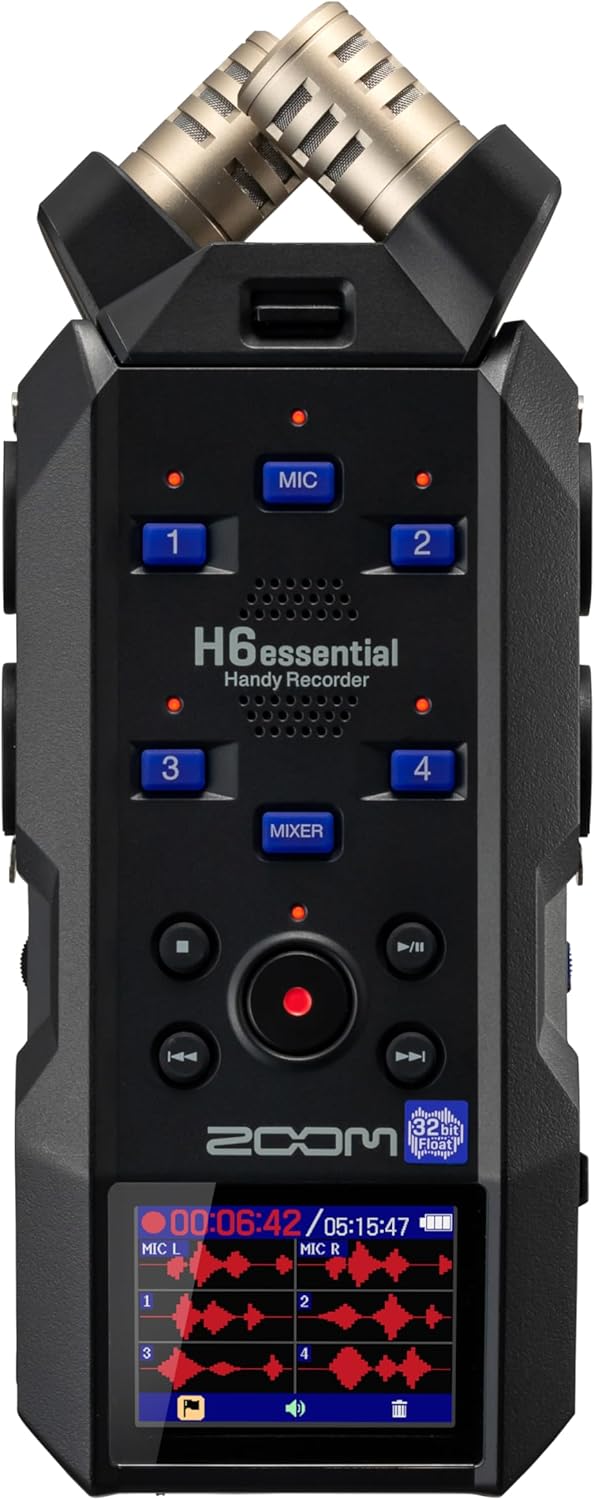 Zoom H6essential 6-Track Portable Recorder for Musicians