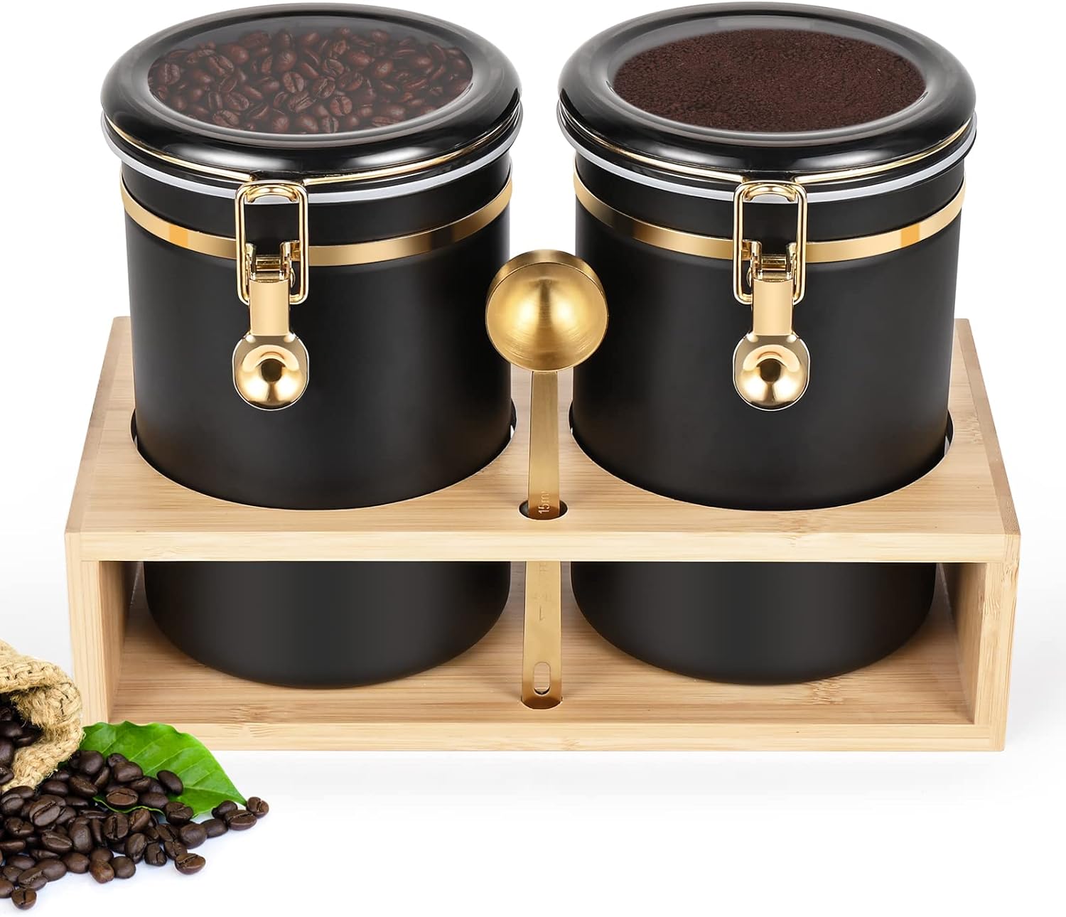 Yangbaga 304 Stainless Steel Coffee Canisters for Freshness