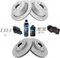Front and Rear Ceramic Brake Pad & Rotor Kit for 2015-17 Colorado