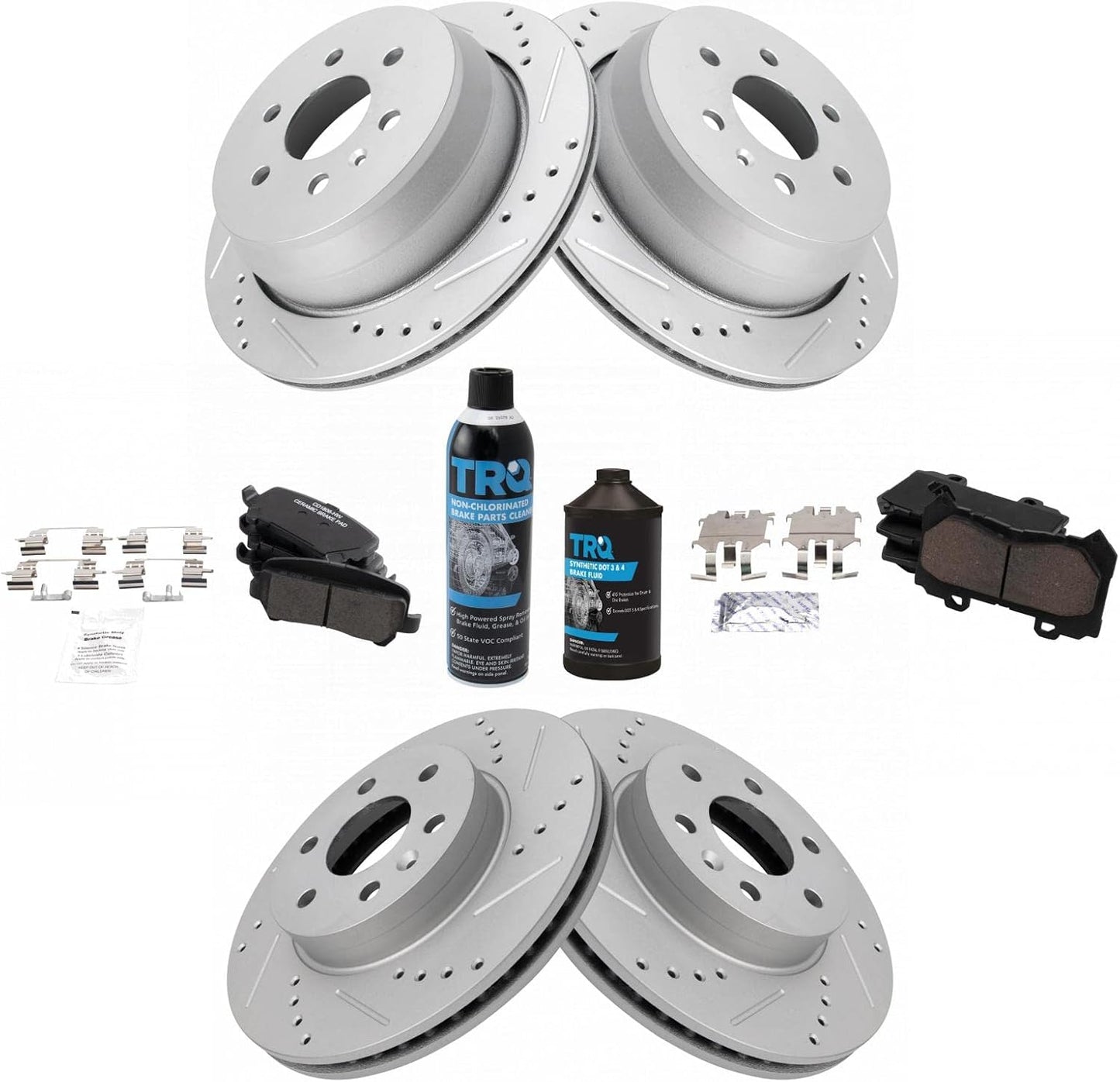 TRQ Performance Brake Pad & Rotor Kit for Chevrolet Colorado