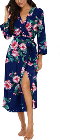 VINTATRE Women Kimono Robe Long Knit Bathrobe (Style PT3C)