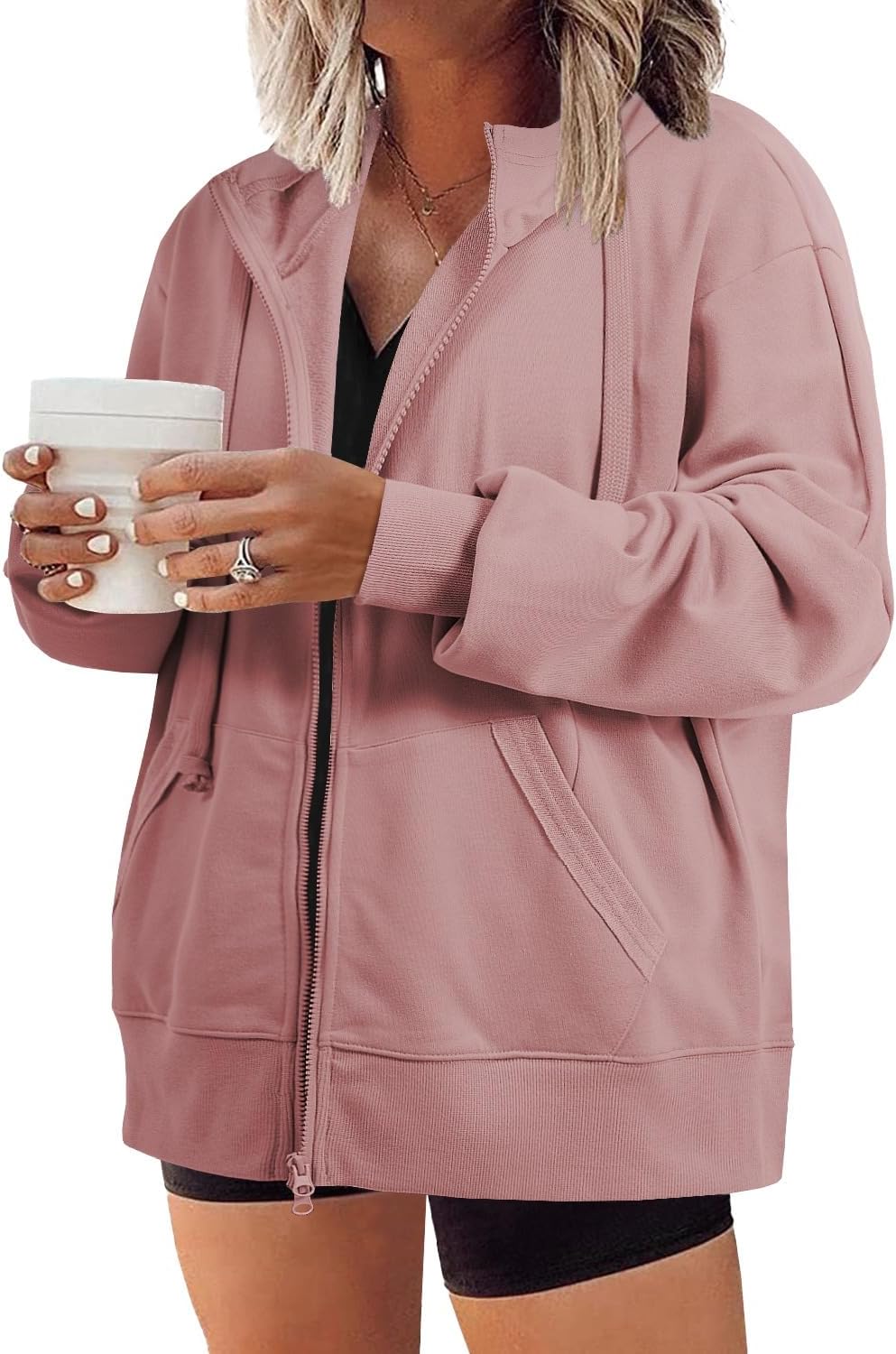 Eytino Plus Size Zip Up Hoodies for Women - Fall Fashion 2025