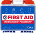 Be Smart Get Prepared 110 pc First Aid Kit - Compact Emergency Care