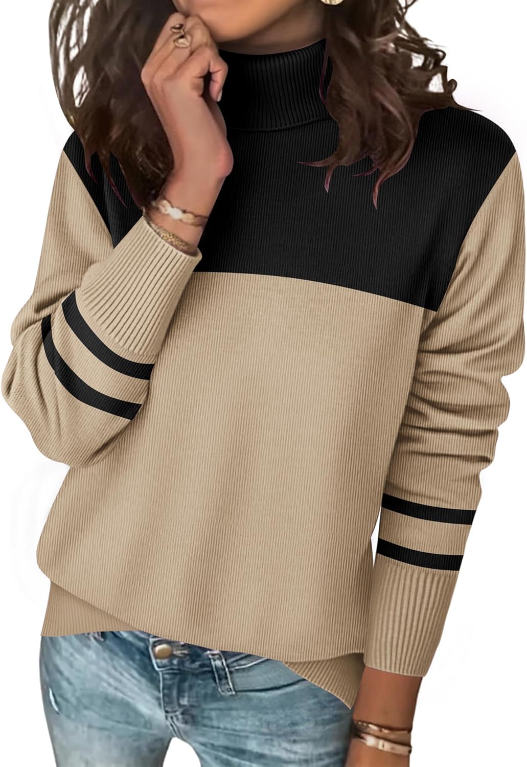Zeagoo Women's Turtleneck Sweater for Cozy Fall Style