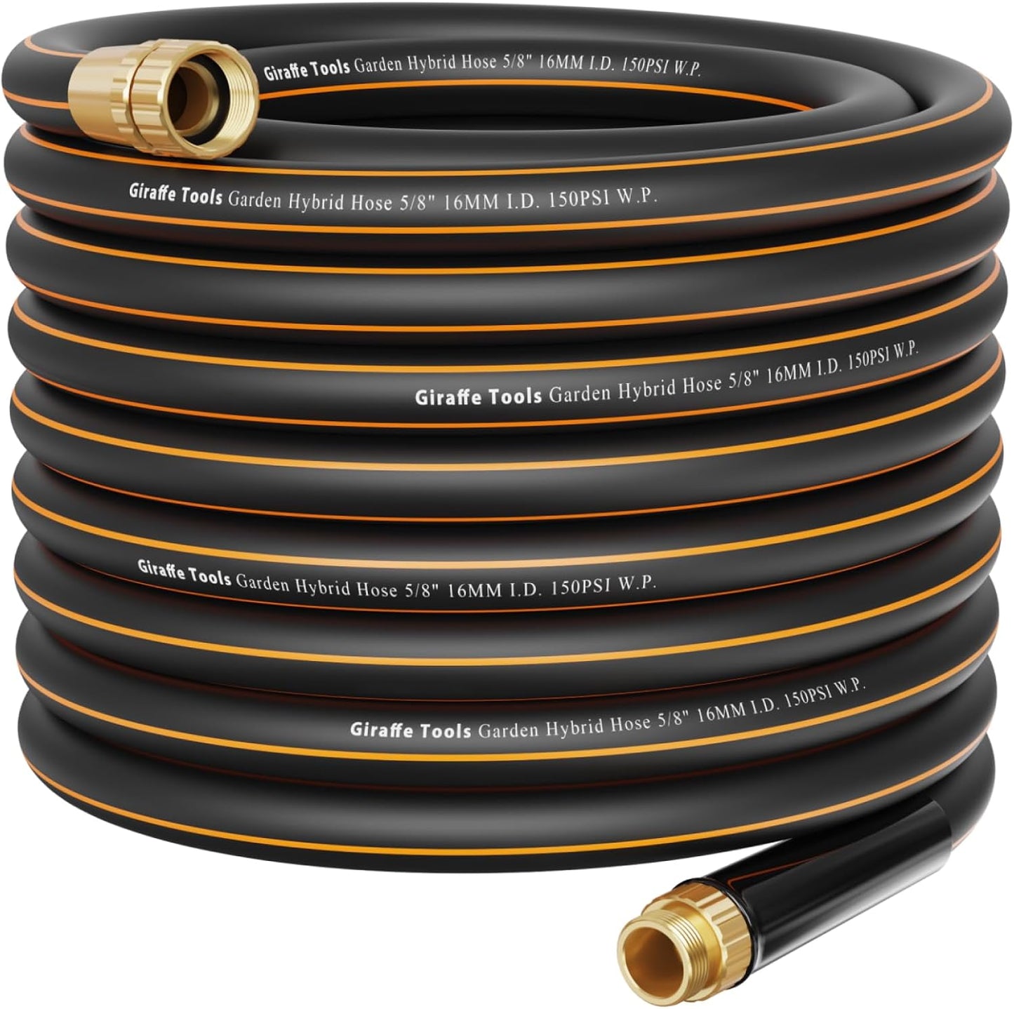 Giraffe Tools 75ft Heavy Duty Garden Hose with Swivel Handle