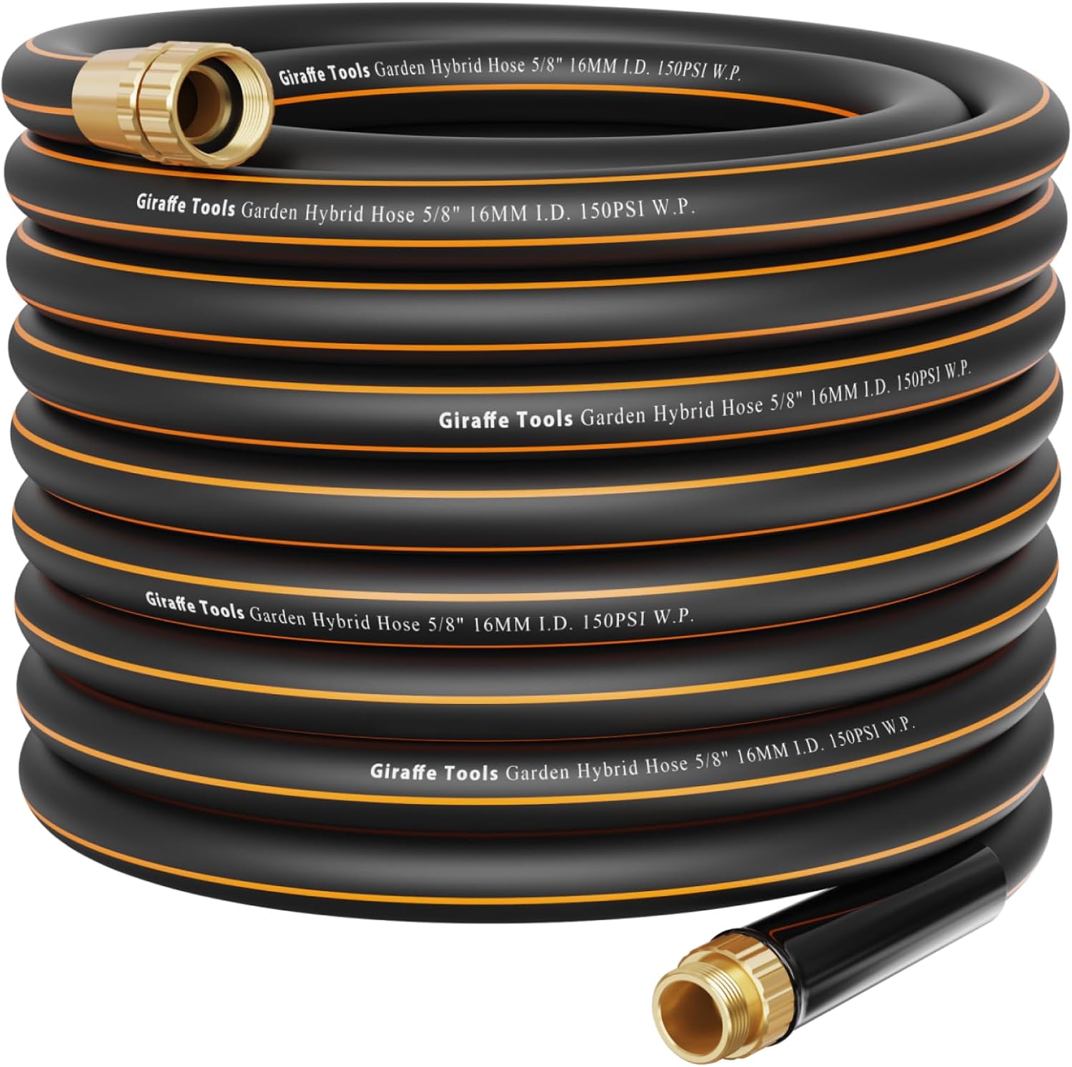 Giraffe Tools 75ft Heavy Duty Garden Hose with Swivel Handle