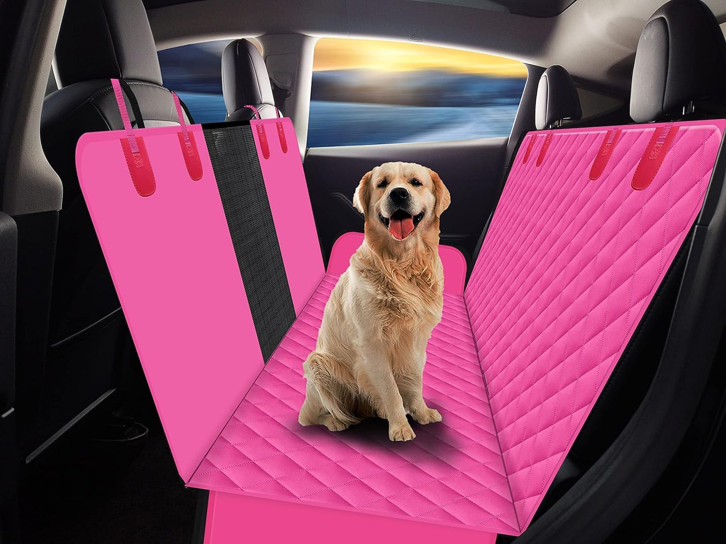 GXT Dog Back Seat Cover Protector for Cars with Mesh Window