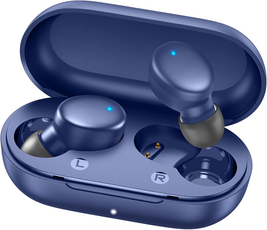 Lightweight MOZOTER S8 Earbuds: 60Hrs Playtime, Deep Bass