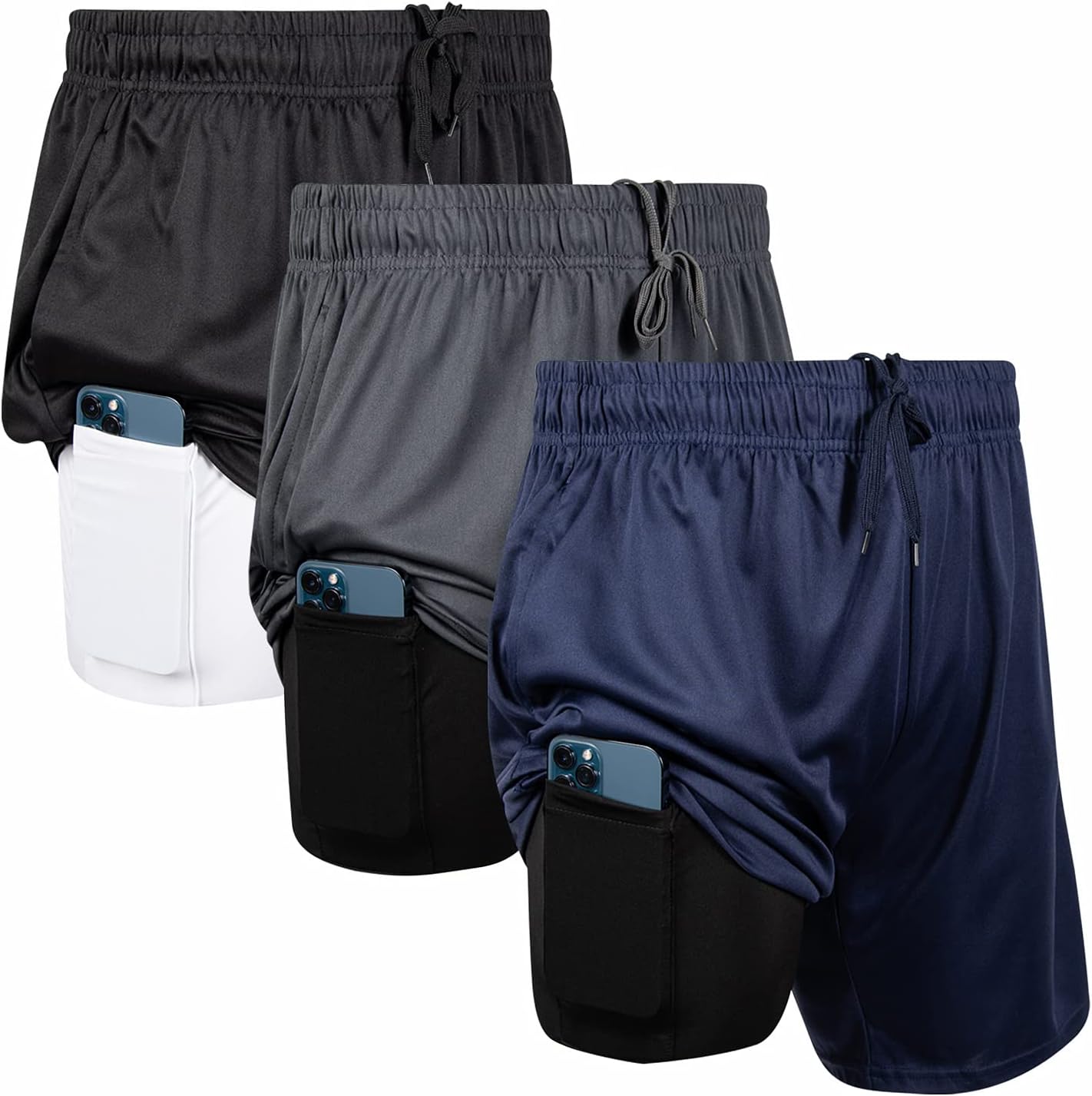 Ultra Performance 2 in 1 Athletic Running Shorts for Men