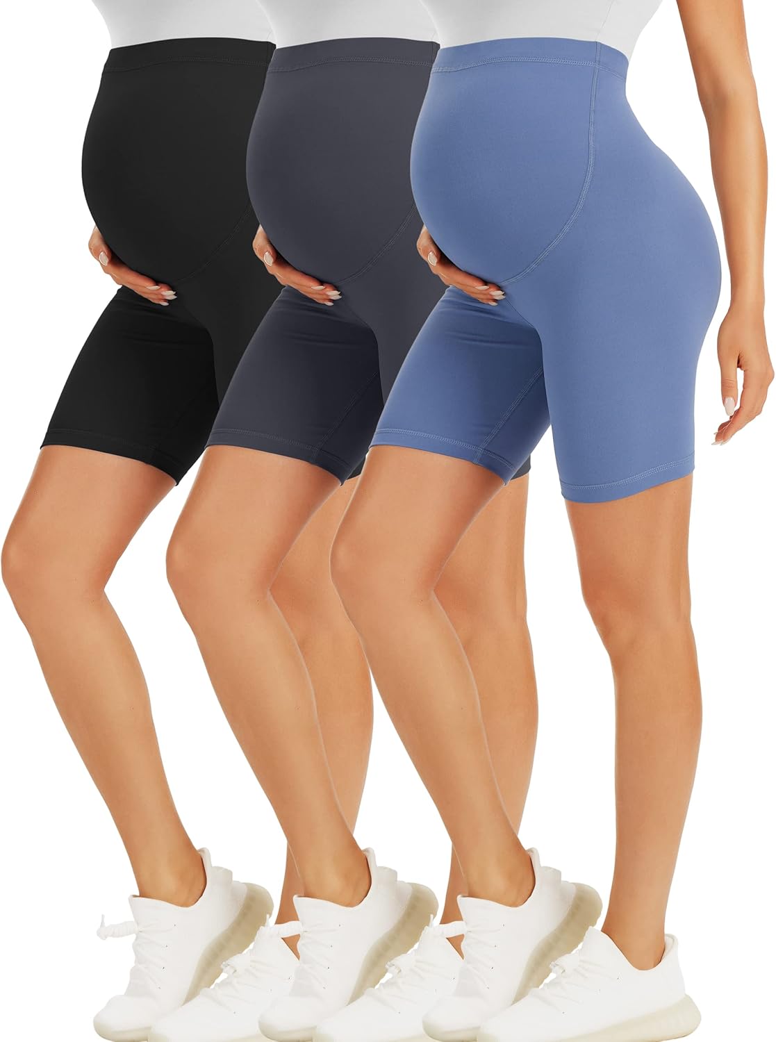 BONVIGOR Maternity Shorts for Comfortable Active Pregnancy Wear