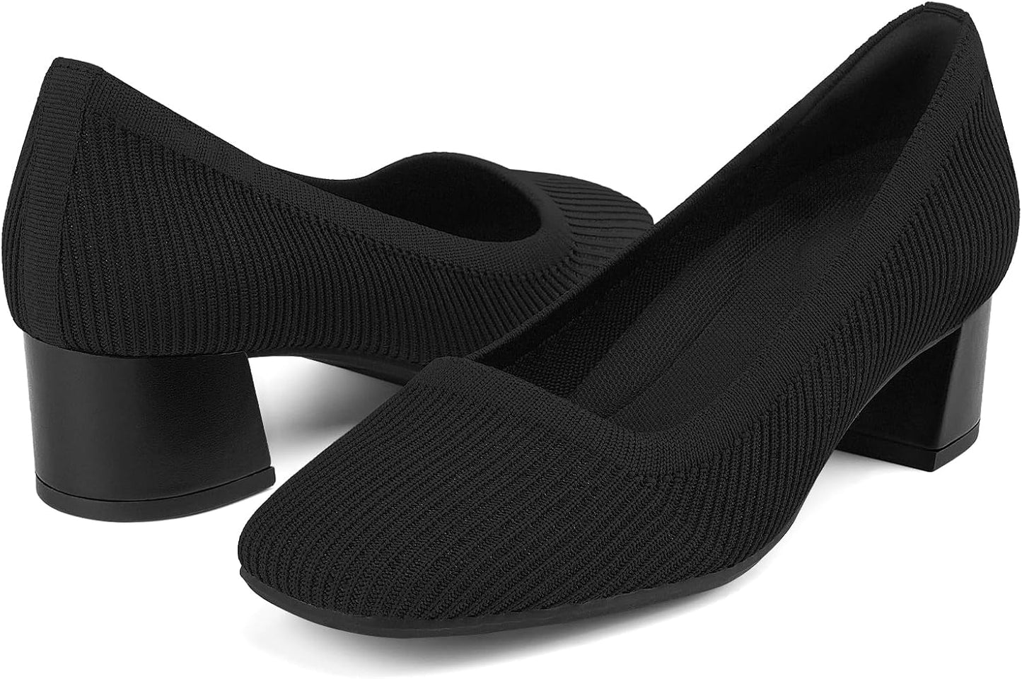 Comfortable Low Chunky Heels Dress Shoes for Women by JENN ARDOR