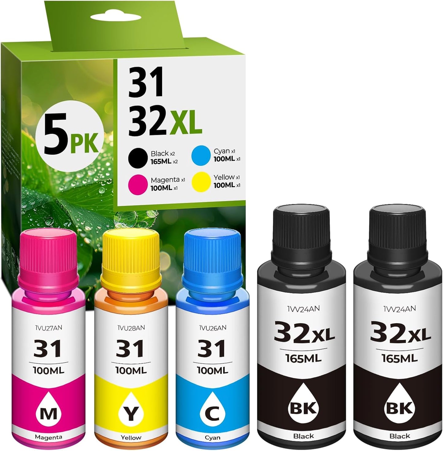 31 32XL Ink Bottle Set for Smart Tank Printers - High Yield