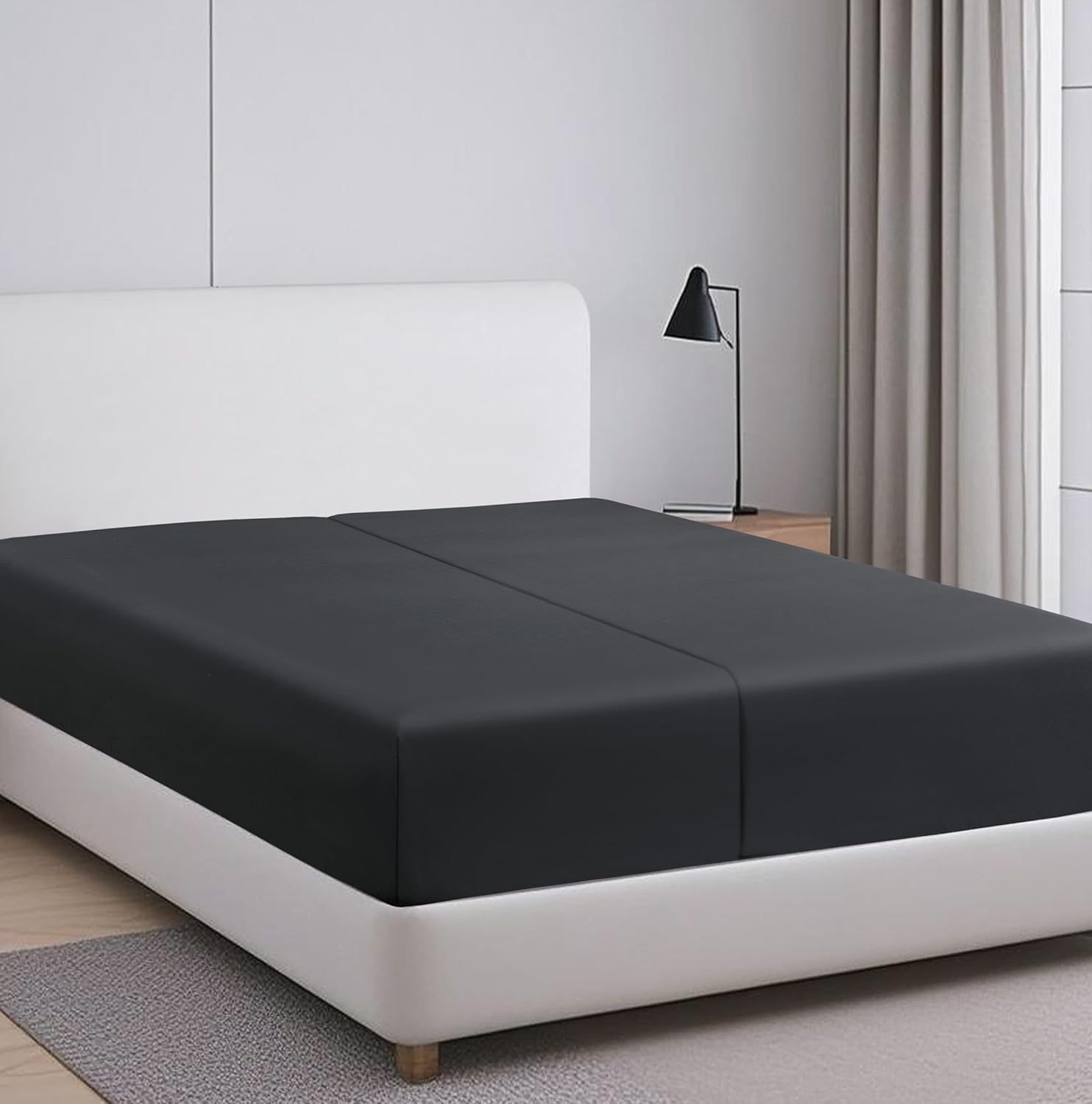 100% Egyptian Cotton Fitted Sheet TwinXL Size for Ultimate Comfort