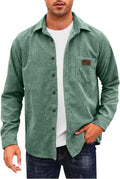 Comdecevis Mens Corduroy Shirts Jacket for Style and Comfort