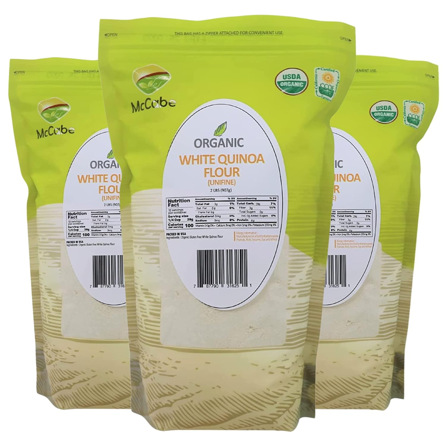 Organic White Quinoa Flour - Gluten-Free Superfood for Baking