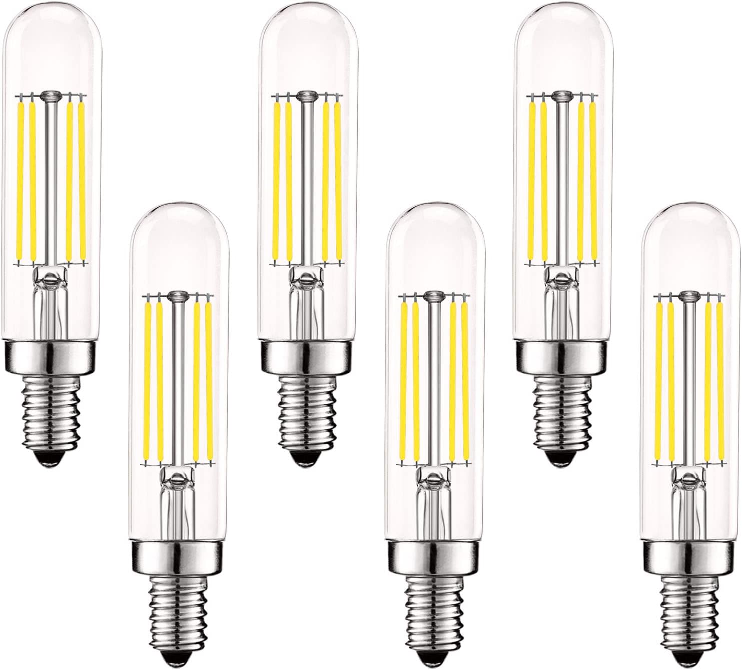 LUXRITE Vintage E12 LED Bulb 60W Equivalent, Dimmable Bright Light