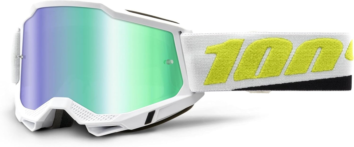 Enhanced Vision: 100% Accuri 2 Goggles (Peyote - Mirror Green Lens)