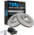 TRQ Front Disc Brake Pad & Rotor Kit Ceramic for Taurus - Quiet