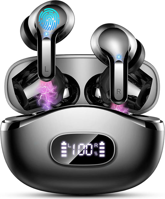 AOTONOK Wireless Earbuds - 40H Playtime with Deep Bass and IP7 Waterproof
