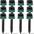 Solar Mole Repellent 12 Pack - Solar Powered Gopher & Vole Deterrent