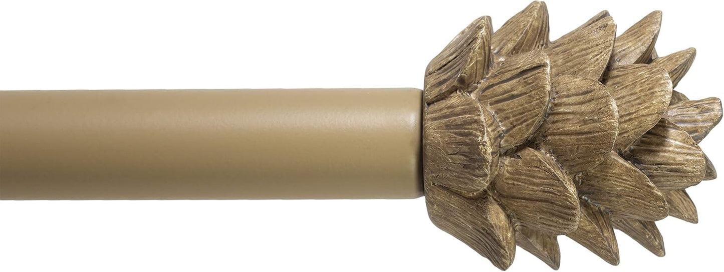 Urbanest Adjustable Pinecone Curtain Rod, 28-48: Brighten Your Cottage