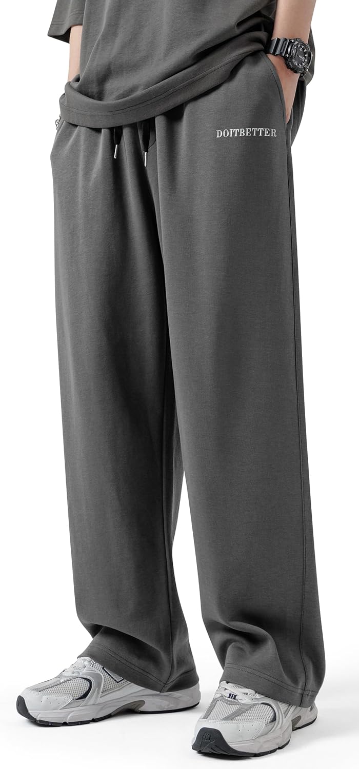 Men's Cotton Sweatpants for Yoga, Lounge, and Exercise Comfort