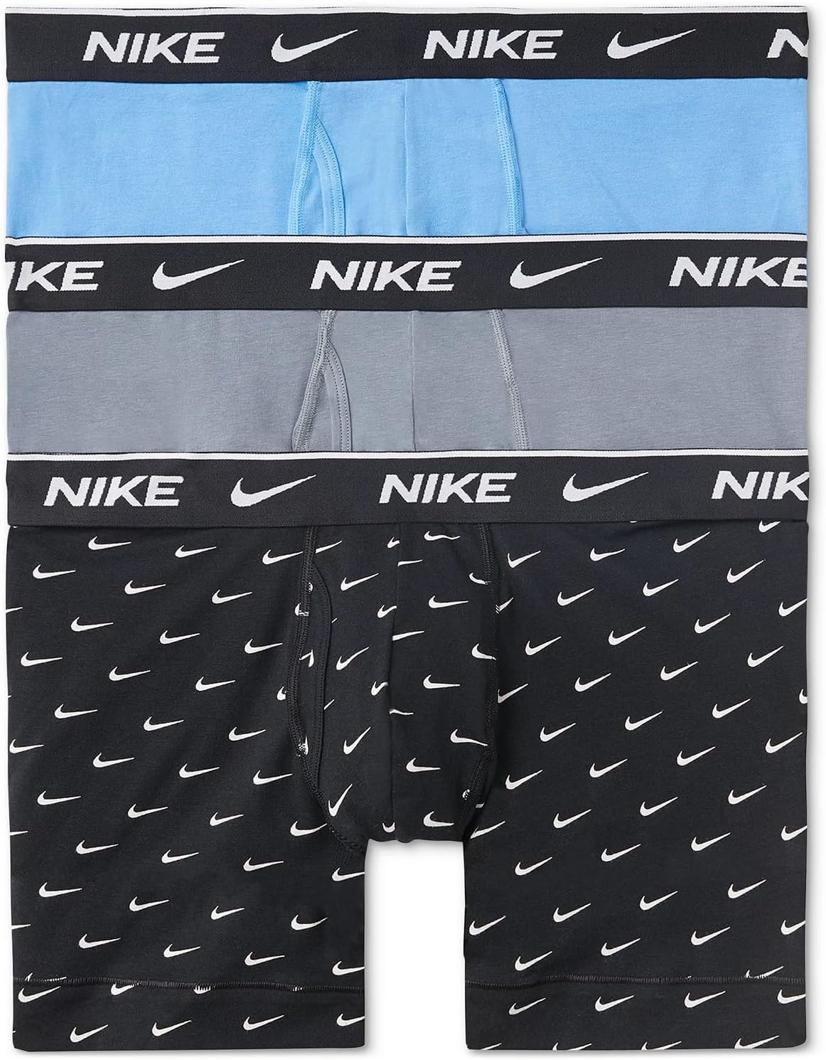 Nike Men's Cotton Stretch Boxer Briefs 3-Pack - Comfort Fit!