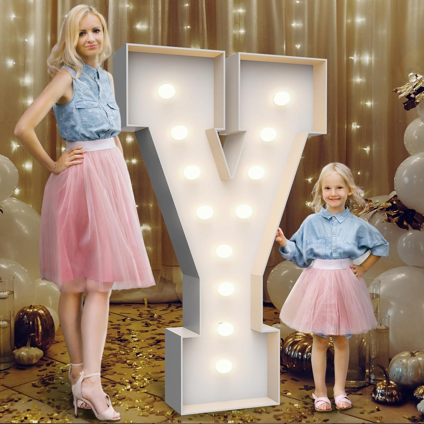 4FT Marquee Light Up Letters for Party Decoration Fun