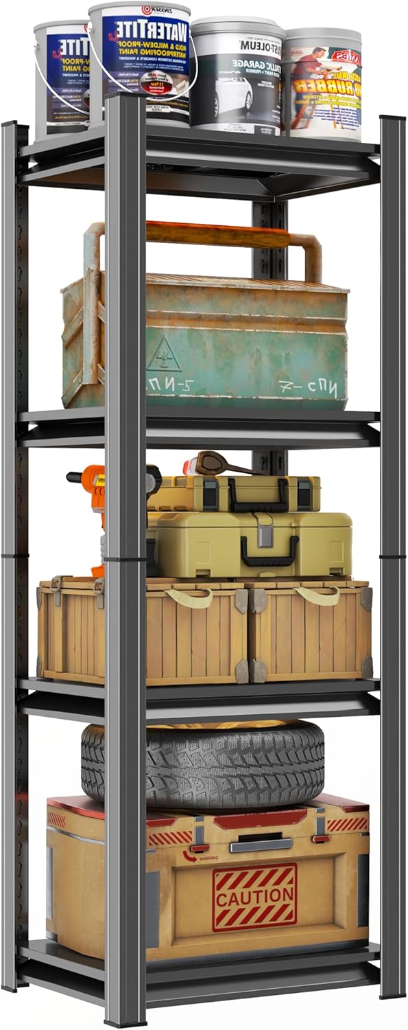 Heavy Duty Metal Garage Shelving Unit for Tools and Equipment