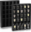 Shot Glass Display Case for Wall Holds Set of 30 - Rustic Wood Display