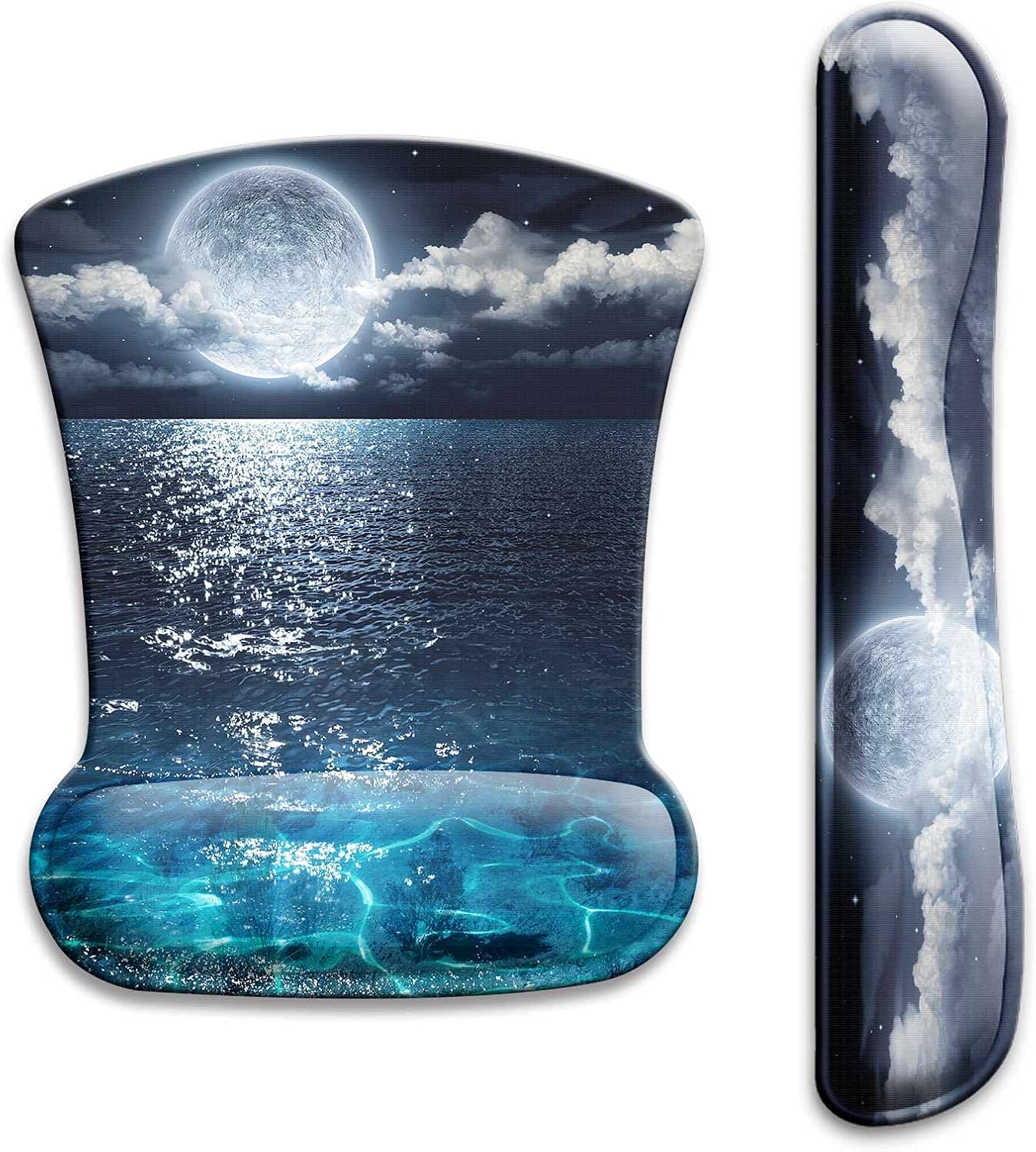 Comfort Combo: Wrist Rest & Mouse Pad Set - Pain Relief & Precision