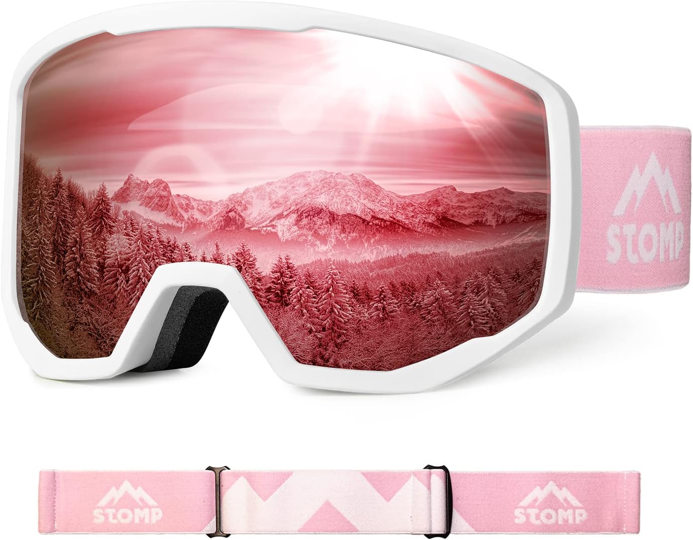 STOMP Ski/Snow Goggles: UV400 Protection