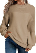 Dokotoo Womens Casual Long Sleeve Crewneck Knit Pullover - Cozy Fit