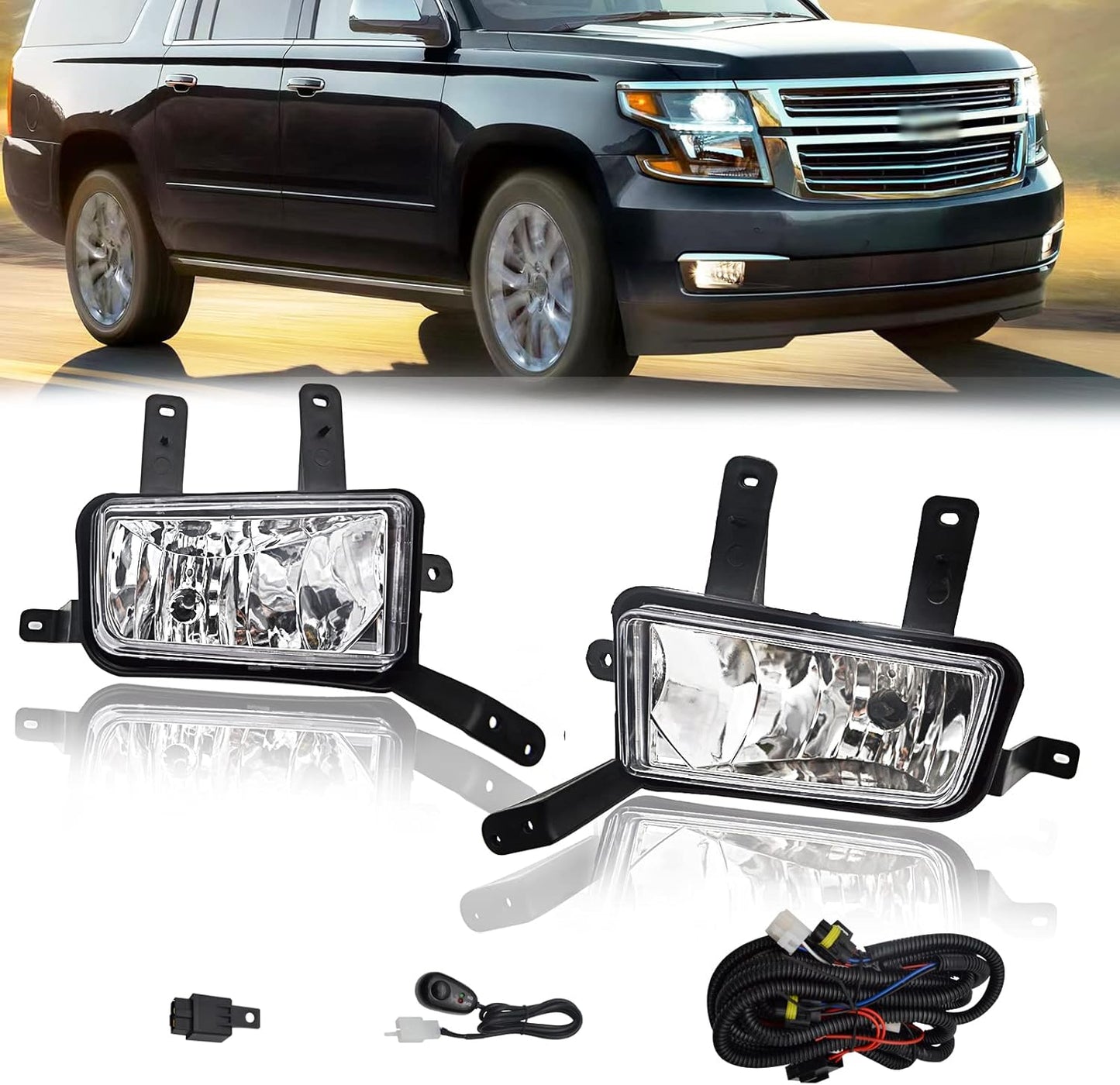 Fog Lights for 2015-2020 Chevy Suburban and GMC Yukon XL