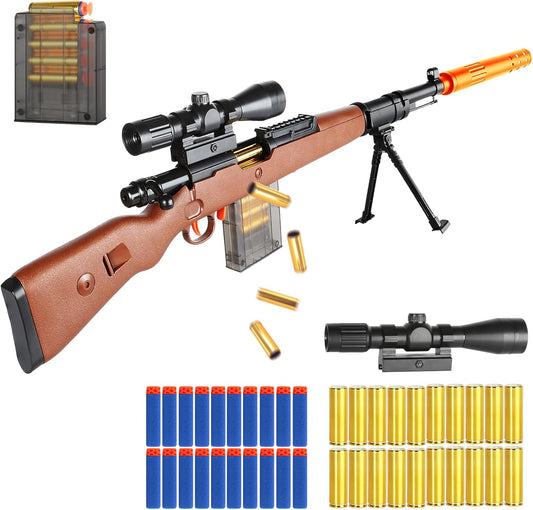 Toy Sniper Rifle Gun with Shell Ejecting Mechanism for Kids