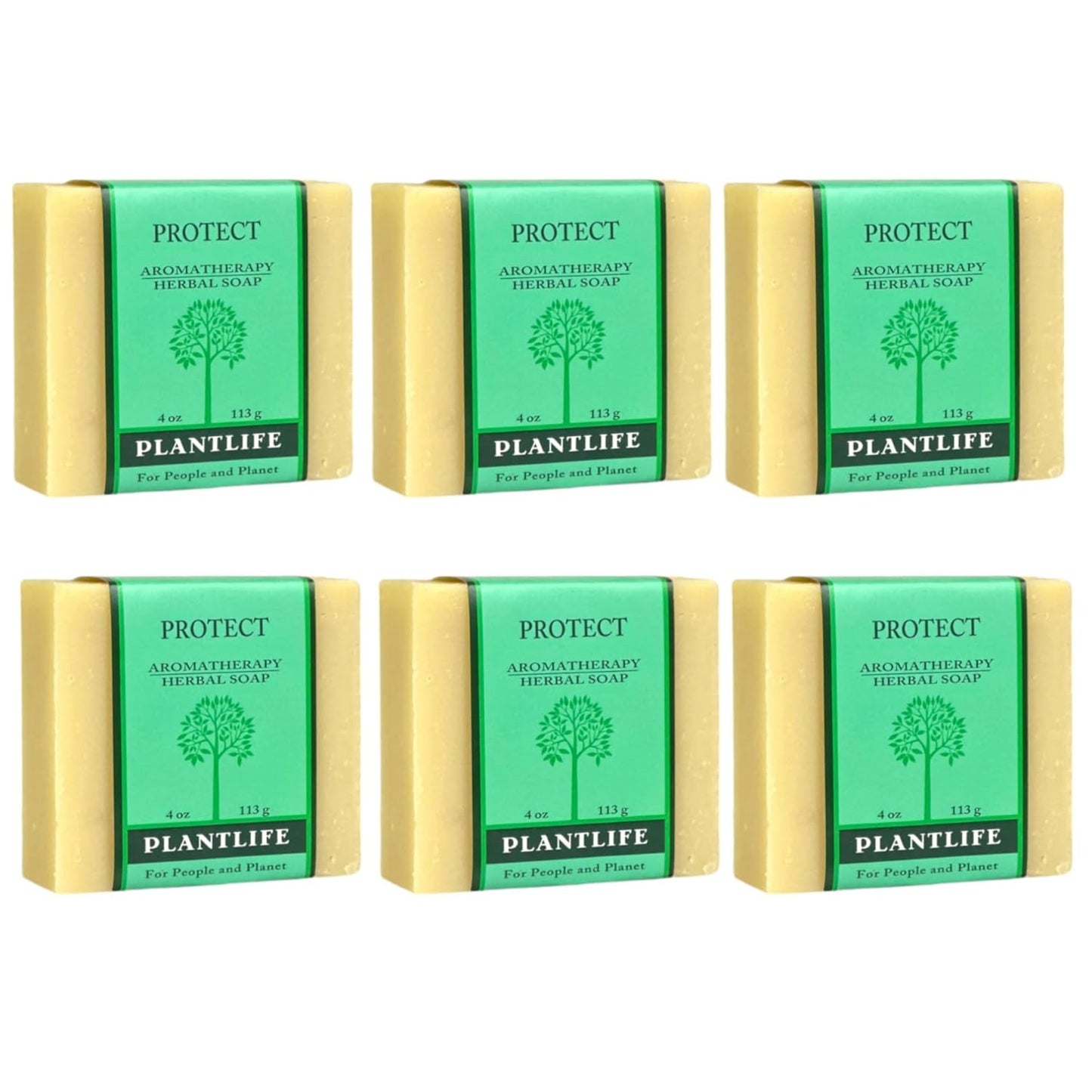 Plantlife Protect 6-Pack Bar Soap - Natural Skin Defense