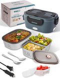 Heated Lunch Box 80W Electric Food Warmer - Fast, LeakSafe Meals