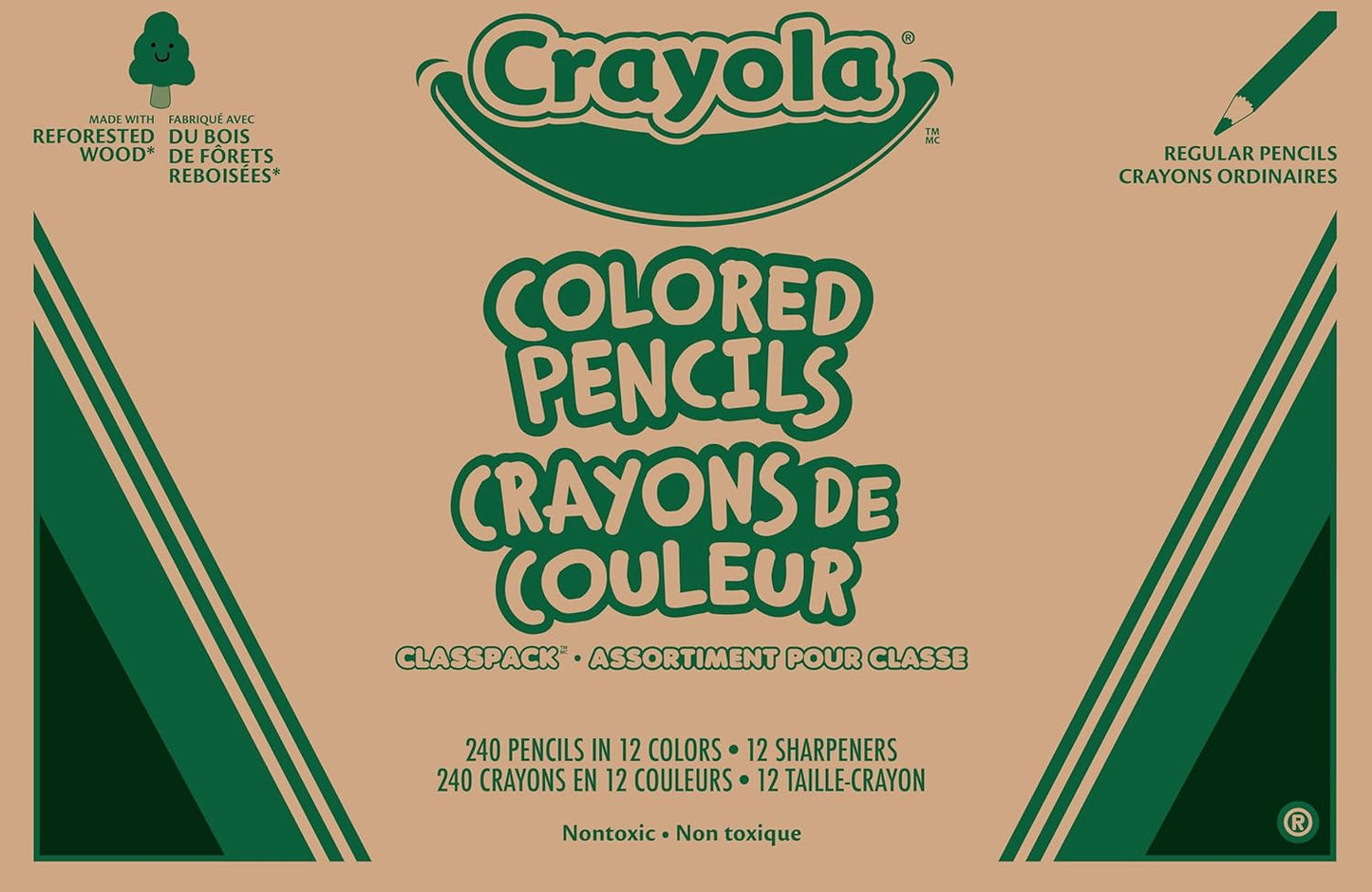 Crayola Colored Pencils Classpack for Kids - 240ct Set