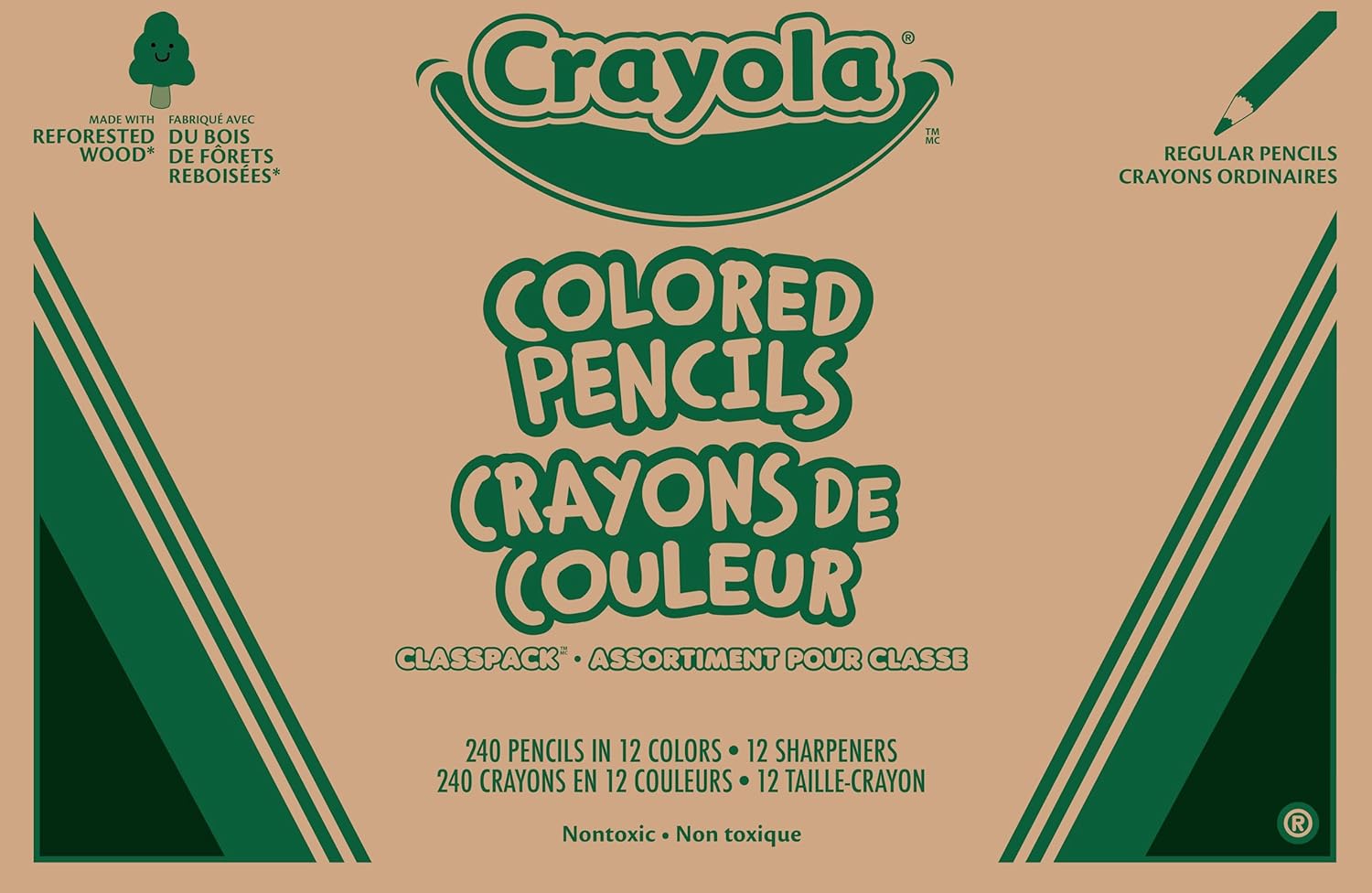 Crayola Colored Pencils Classpack for Kids - 240ct Set