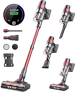 Honiture Cordless Vacuum Cleaner with 38KPA Suction Power
