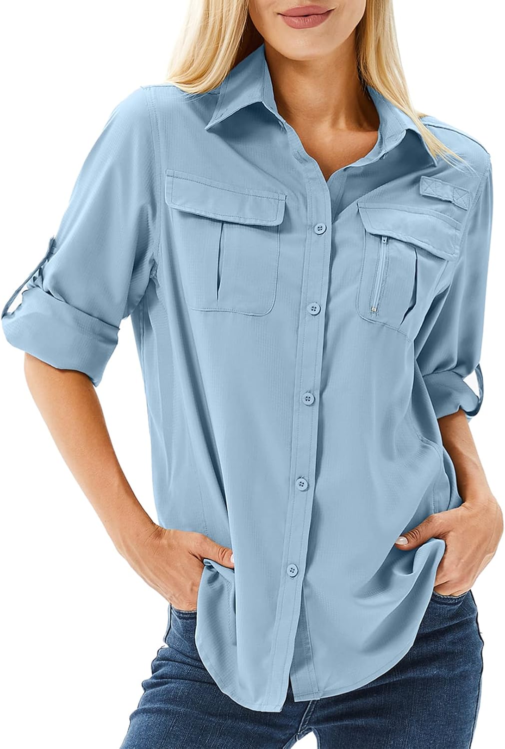 Women's UPF 50 Long Sleeve Sun Protection Shirts for Outdoor Fun