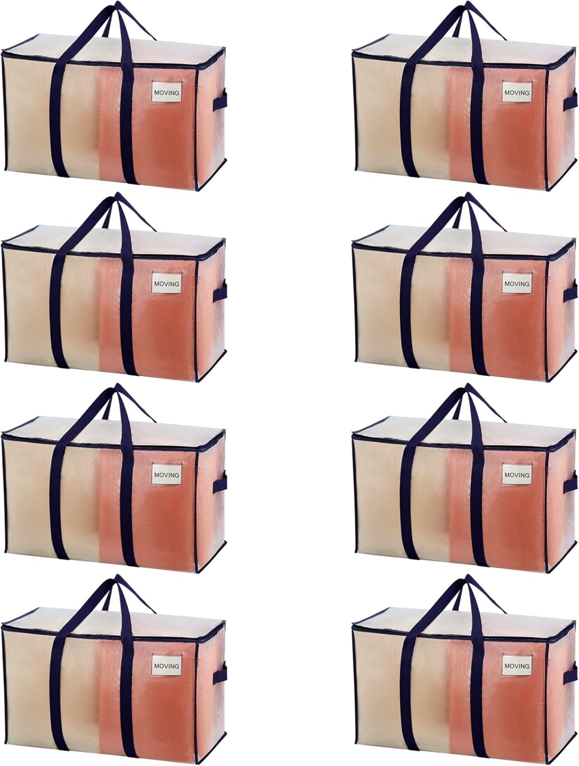 VENO 8 Pack Heavy Duty Moving Bags for Easy Packing and Storage