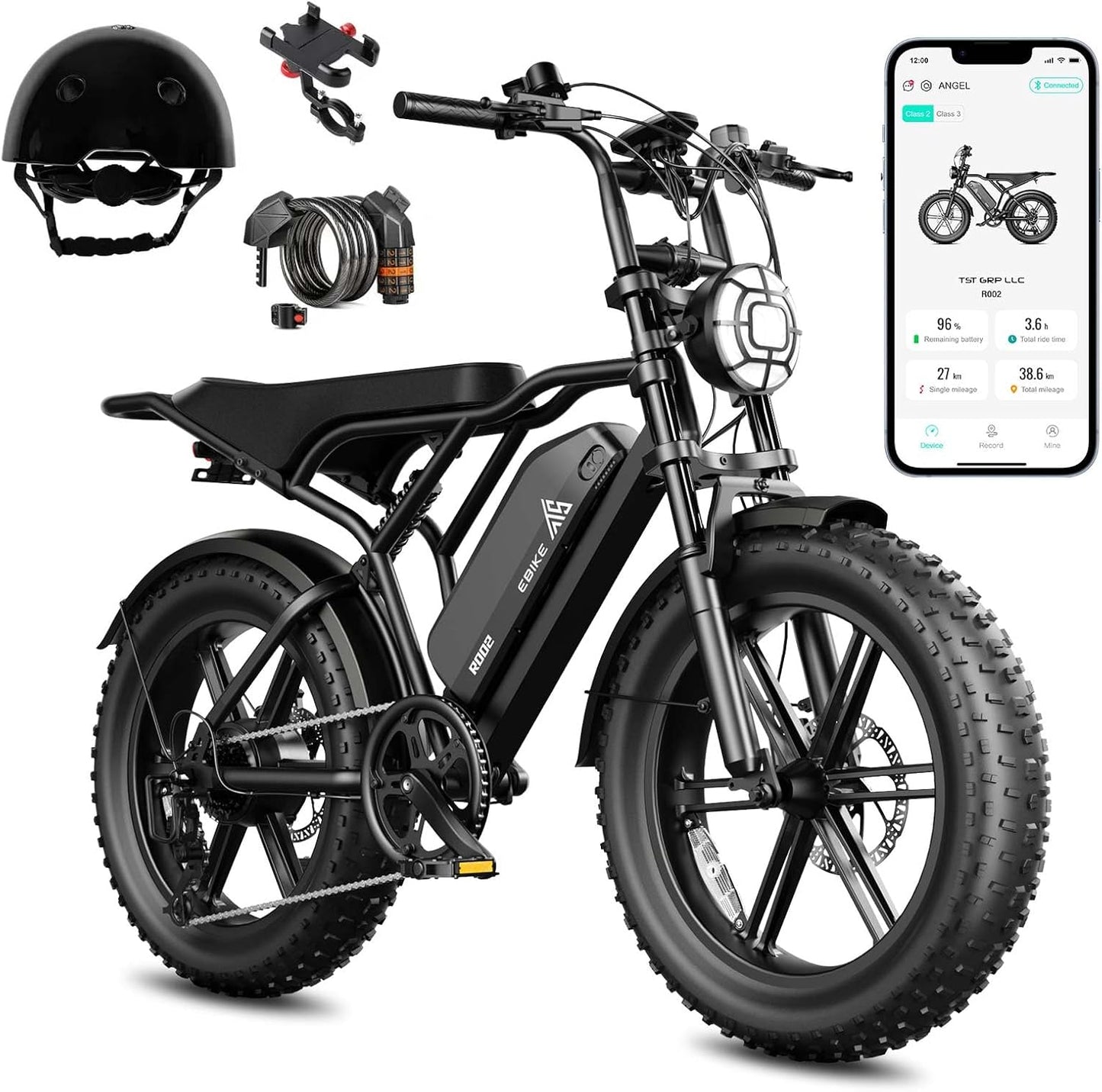 TST Electric Bike for Adults: 1500W Motor, 28 MPH Speed