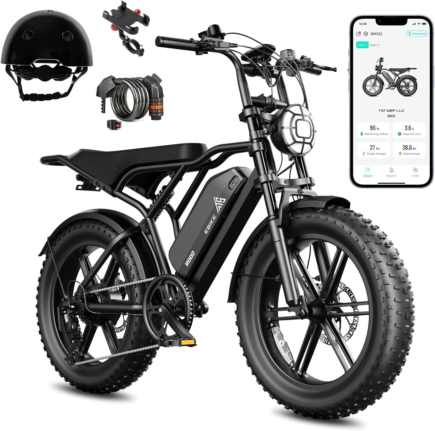TST Electric Bike for Adults: 1500W Motor, 28 MPH Speed
