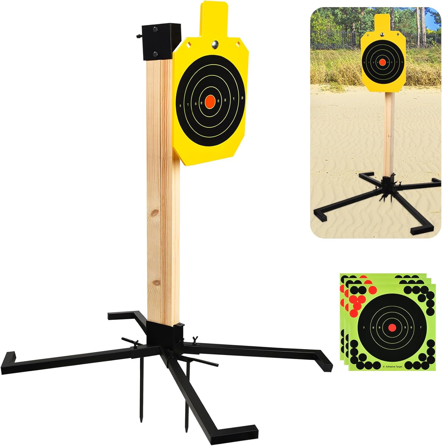 GADFISH AR500 Steel Target Stand System for Outdoor Shooting