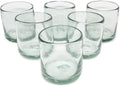 Clear Blown 8 oz DOF Rocks Glasses (set of 6) - Handblown Recycled