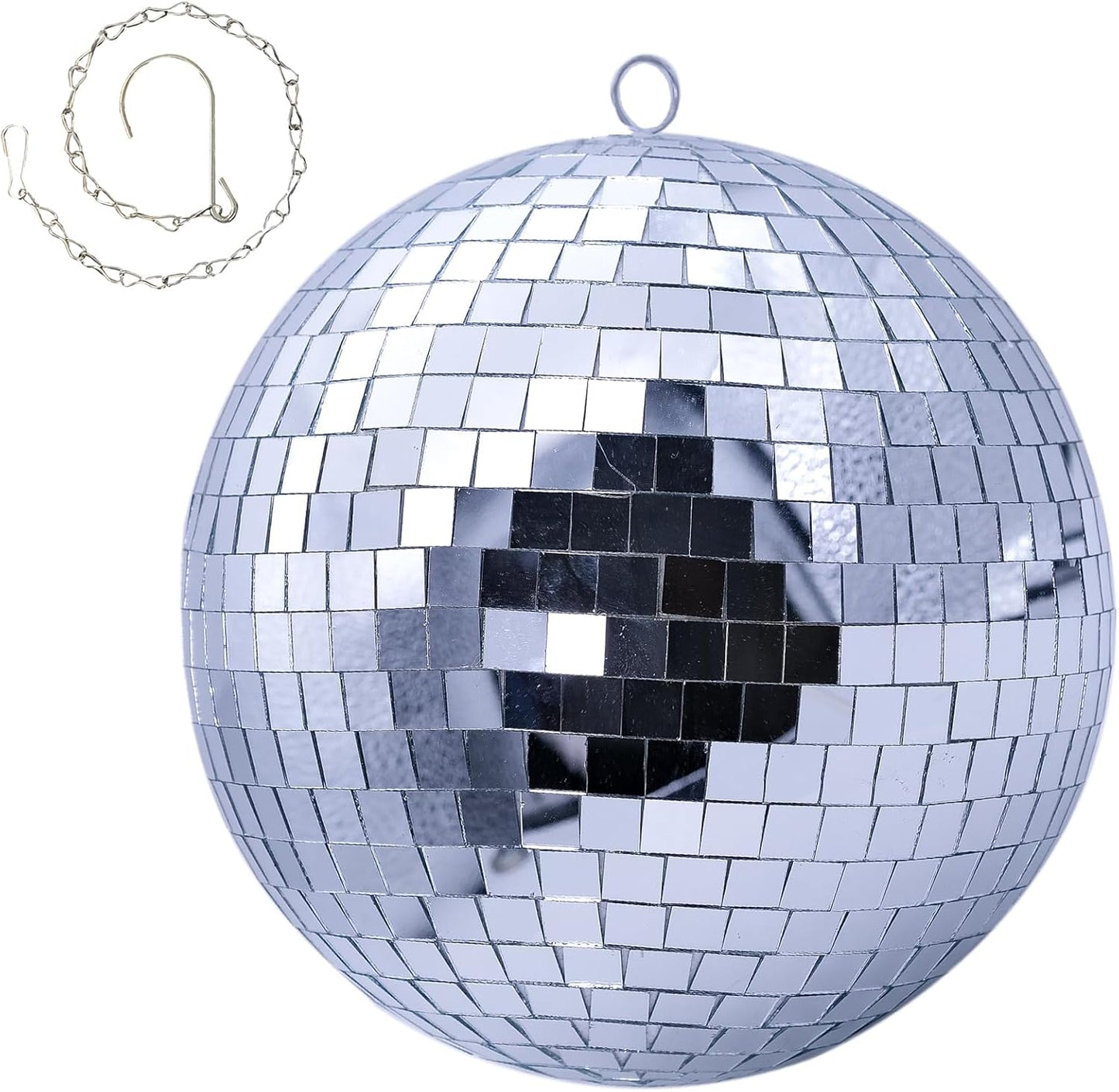 10-Inch Silver Mirror Disco Ball for Dazzling Party Decor